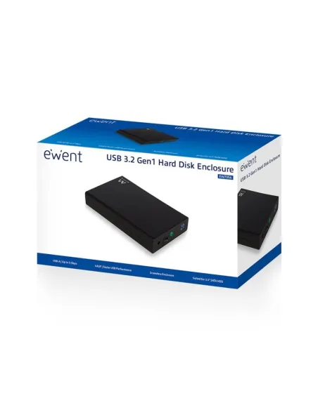 Ewent Carcasa para Disco Duro SATA de 3.5" sin Tornillos USB 3.1