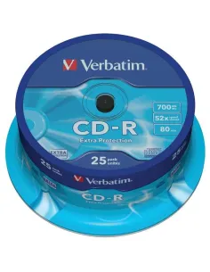 Verbatim Datalife CD-R 52x Bobina 25 Unidades-CCDCDW0016