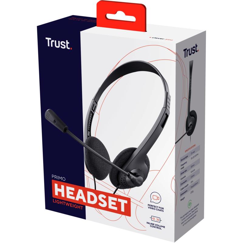 Trust 21665 Primo Auriculares Negros