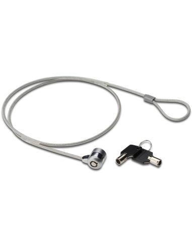 Ewent EW1242 Cable de Seguridad con Llave para Portátiles 1.5m Gris