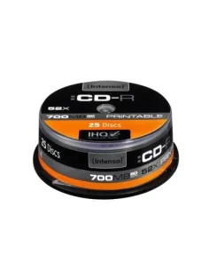 Intenso CD-R 700MB 52x Printable Tarrina 25 Unidades-CCDCDW0037