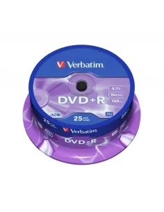 Verbatim DVD+R 16x 4.7GB Bobina 25 Unidades-CCDDMW0003