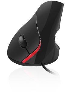 Ewent EW3156 Ratón Óptico Vertical 1000DPI Negro-825715