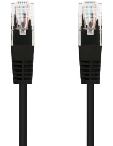 Nanocable 10.20.0101-BK Cable de Red RJ-45 UTP AWG24 Cat. 5e 1m Negro