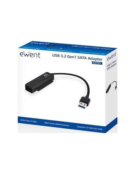 Ewent EW7017 Cable Adaptador de Disco Duro SATA para 2.5" SSD / HDD Negro
