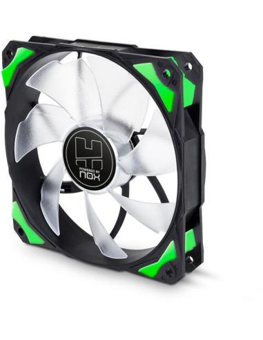 NOX H-120 Ventilador Suplementario 120mm Negro/Verde/Blanco