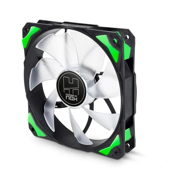 NOX H-120 Ventilador Suplementario 120mm Negro/Verde/Blanco