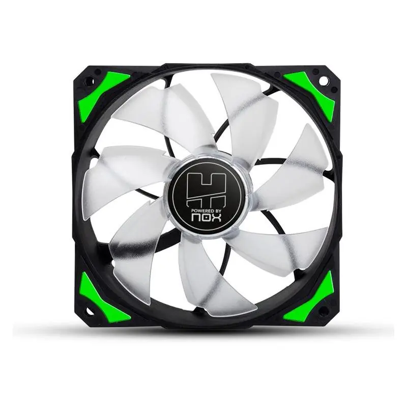 NOX H-120 Ventilador Suplementario 120mm Negro/Verde/Blanco