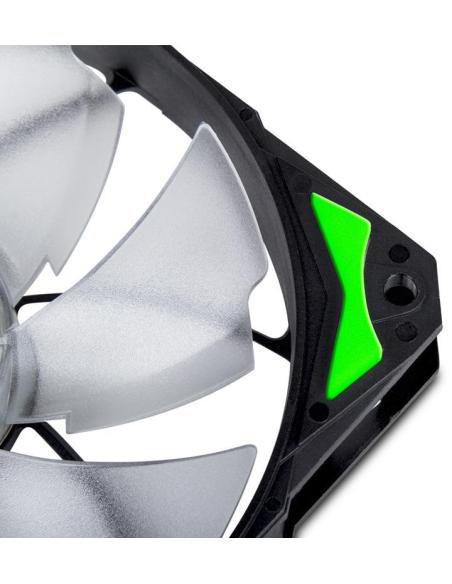 NOX H-120 Ventilador Suplementario 120mm Negro/Verde/Blanco
