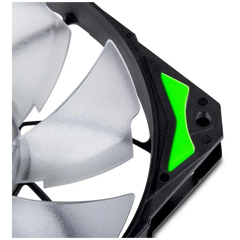 NOX H-120 Ventilador Suplementario 120mm Negro/Verde/Blanco