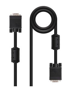 Nanocable 10.15.0102 Cable VGA con Ferrita HDB15 Macho/Macho 1.8M Negro-50748