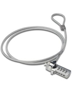 Ewent EW1241 Cable de Seguridad con Combinación para Portátiles 1.5m Gris-39789