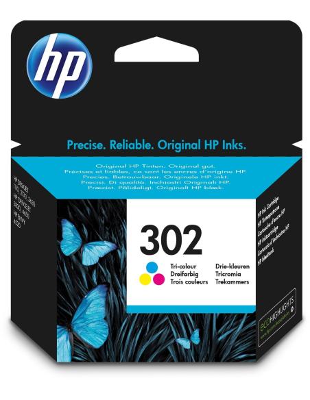 HP 302 Cartucho de Tinta Multicolor Cian/Magenta/Amarillo