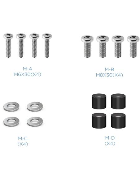 TooQ LP4255T-B Soporte de Pared Inclinable para Monitor/TV 32"-55" Máx. 40Kg Negro