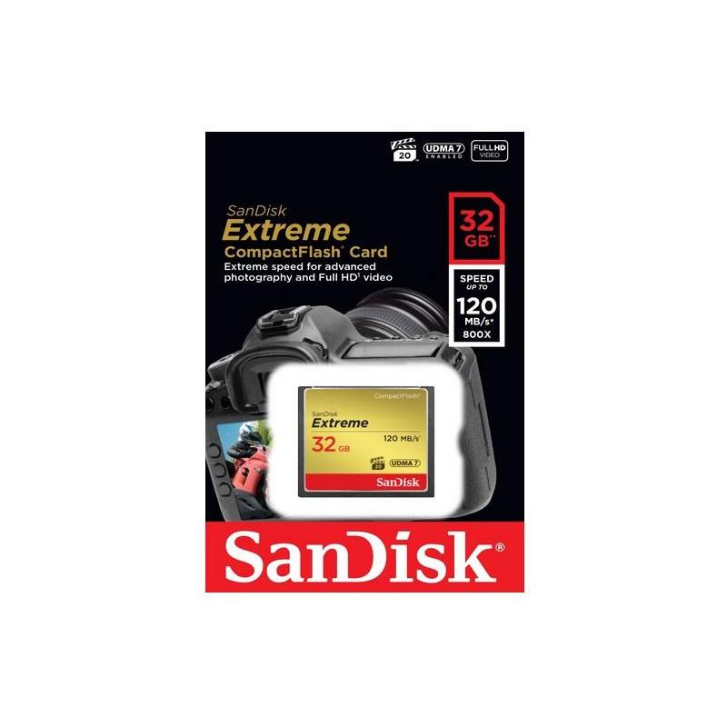 Sandisk Extreme CompactFlash SD 32GB