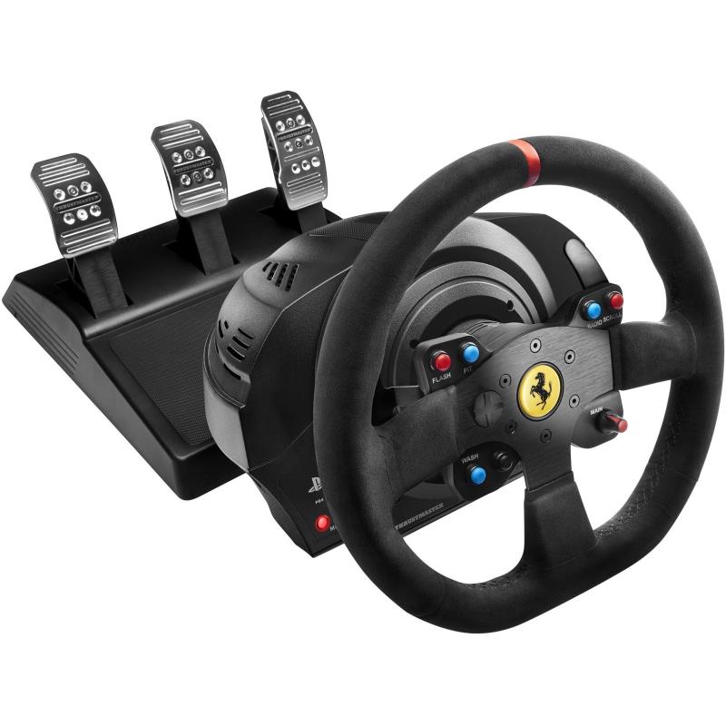 Thrustmaster T300 Ferrari Integral Alcantara Mando de Volante con Pedales Negro