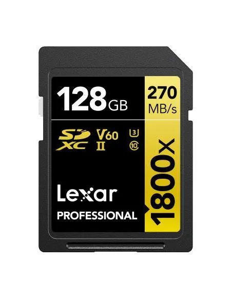 Lexar Professional 1800x Tarjeta SDXC 128GB UHS-II U3 V60 Clase 10