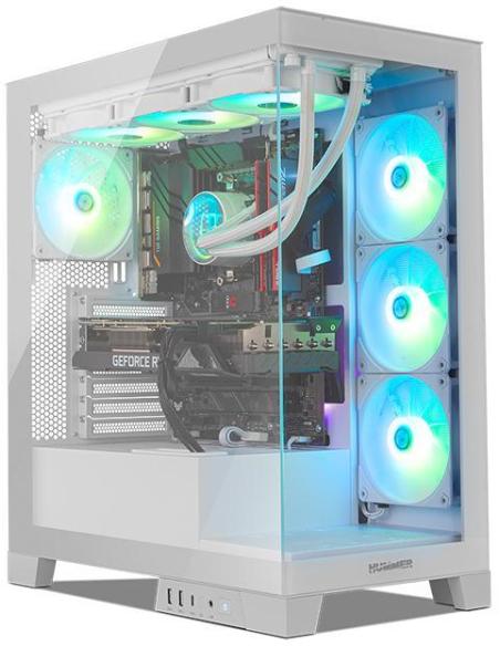 NOX Hummer GLOCK ARGB Semitorre ATX Cristal Templado USB-C Blanca