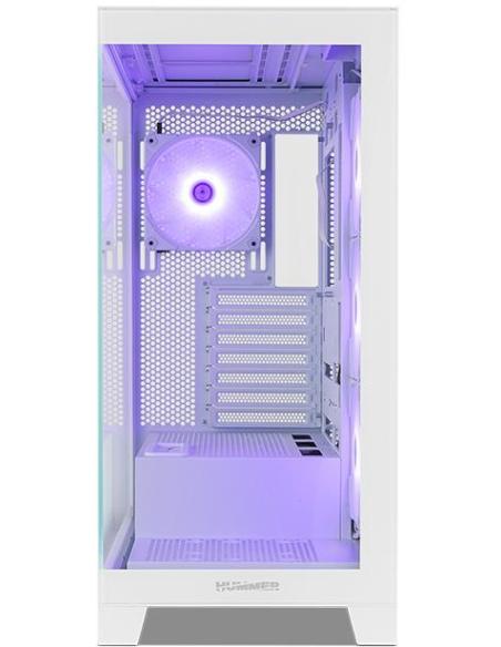 NOX Hummer GLOCK ARGB Semitorre ATX Cristal Templado USB-C Blanca