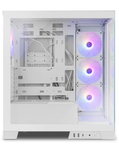 NOX Hummer GLOCK ARGB Semitorre ATX Cristal Templado USB-C Blanca