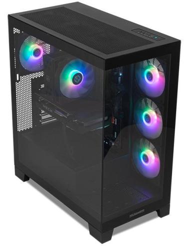 NOX Hummer GLOCK ARGB Semitorre ATX Cristal Templado USB-C Negra