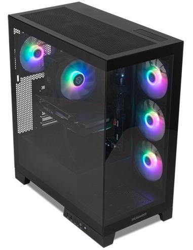 NOX Hummer GLOCK ARGB Semitorre ATX Cristal Templado USB-C Negra