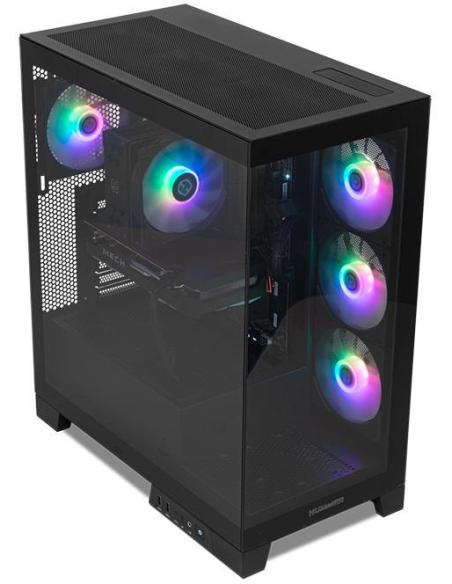 NOX Hummer GLOCK ARGB Semitorre ATX Cristal Templado USB-C Negra