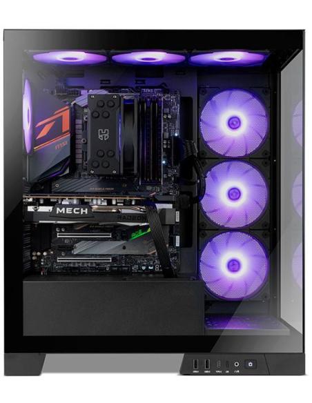 NOX Hummer GLOCK ARGB Semitorre ATX Cristal Templado USB-C Negra