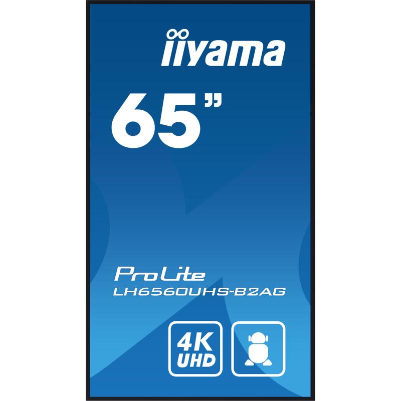 Iiyama ProLite LH6560UHS-B2AG Pantalla Interactiva 65" ELED 4K Negra