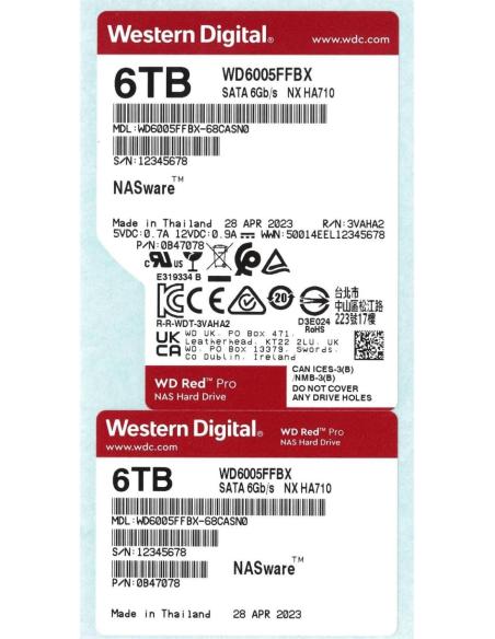 Western Digital Red Pro WD6005FFBX 6TB 3.5" SATA 6