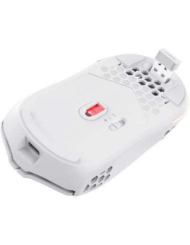 Trust GXT 929 Helox Ratón Inalámbrico Gaming 4800 DPI Blanco