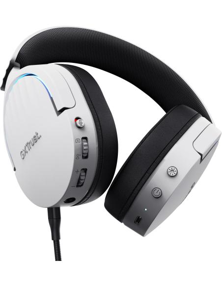 Trust GXT 491W FAYZO Auriculares Gaming Inalámbricos USB-C Blancos