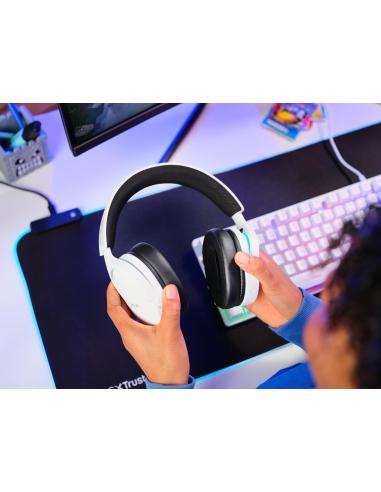 Trust GXT 491W FAYZO Auriculares Gaming Inalámbricos USB-C Blancos