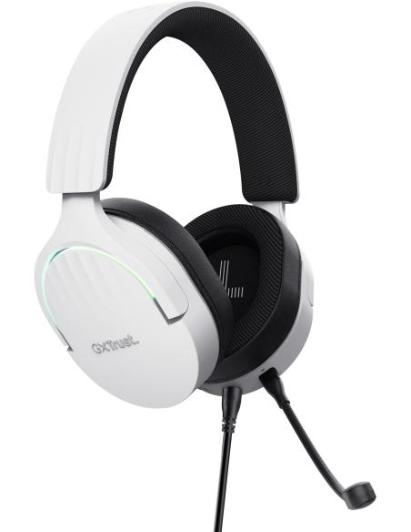 Trust GXT 490 FAYZO Auriculares Gaming 7.1 USB Blancos