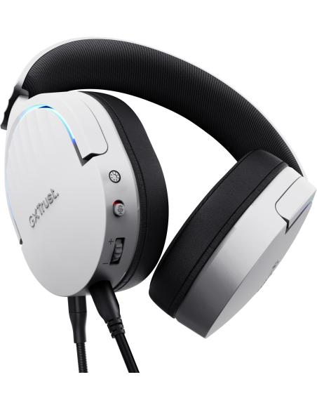 Trust GXT 490 FAYZO Auriculares Gaming 7.1 USB Blancos