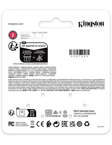Kingston DataTraveler SE9 G3 Pendrive 64GB USB-A 3.2 Negro