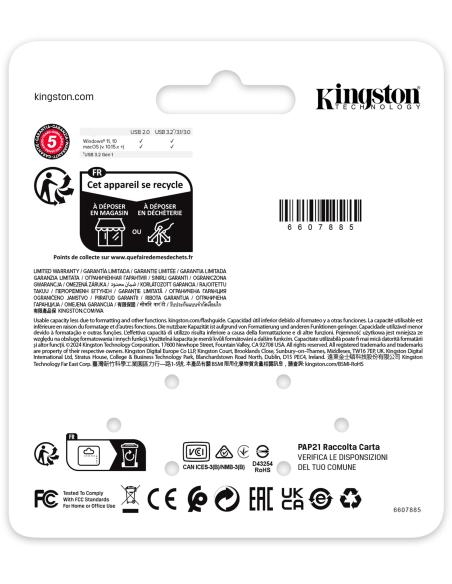 Kingston DataTraveler SE9 G3 Pendrive 64GB USB-A 3.2 Negro
