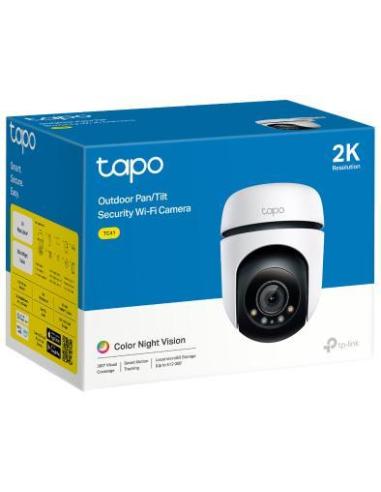 TP-Link Tapo TC41 Cámara de Vigilancia Exterior 360º WiFi 2K Visión Nocturna IP65