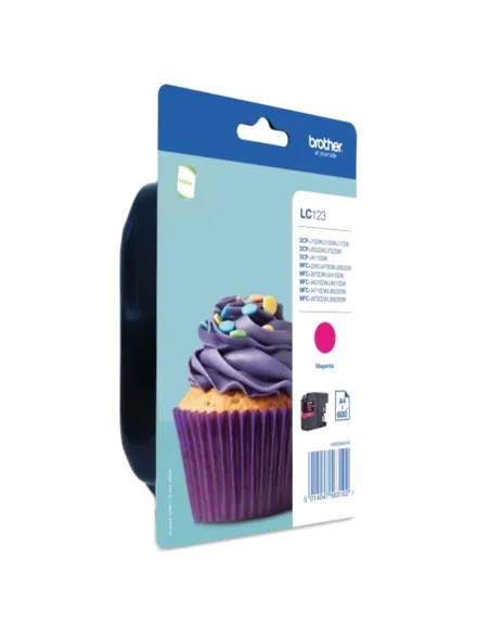 Brother Cartucho LC123MBP Magenta Blister