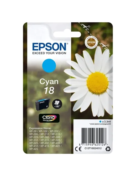 Epson Cartucho T1802 Cyan
