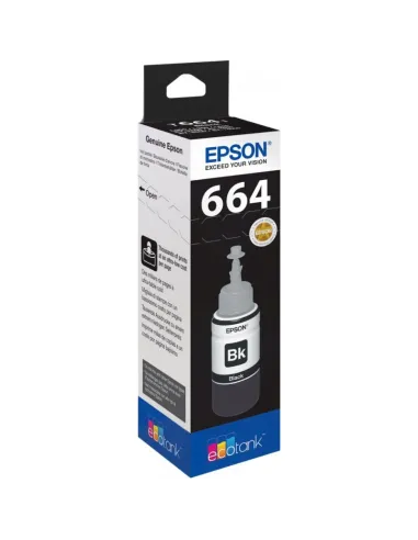 Epson Botella Tinta Ecotank T6641 Negro