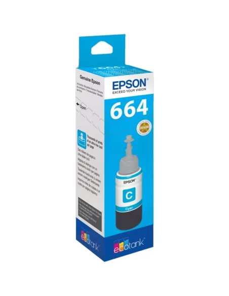 Epson Botella Tinta Ecotank T6641 Cyan