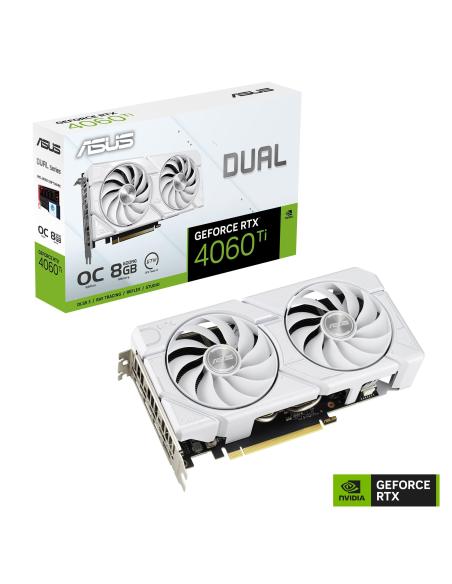 Asus Dual GeForce RTX 4060 Ti White OC Edition 8GB GDDR6 DLSS3