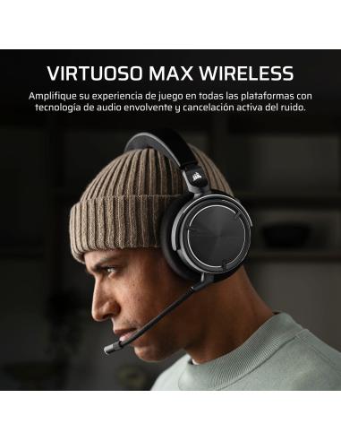 Corsair VIRTUOSO MAX Carbon Auriculares Inalámbricos Gaming