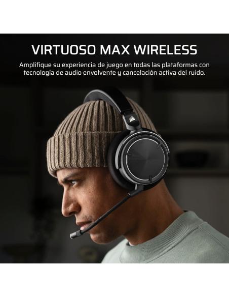 Corsair VIRTUOSO MAX Carbon Auriculares Inalámbricos Gaming