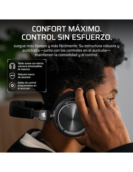 Corsair VIRTUOSO MAX Carbon Auriculares Inalámbricos Gaming