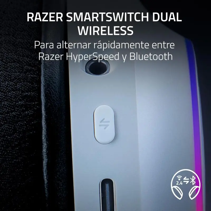 Razer Barracuda X Chroma Auriculares Inalámbricos Blanco