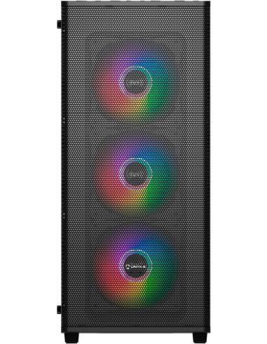 UNYkach Mir 100 Caja ATX Gaming Cristal Templado ARGB USB 3.2 Negra