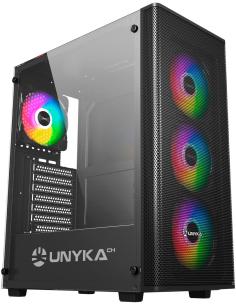 UNYkach Mir 100 Caja ATX Gaming Cristal Templado ARGB USB 3.2 Negra