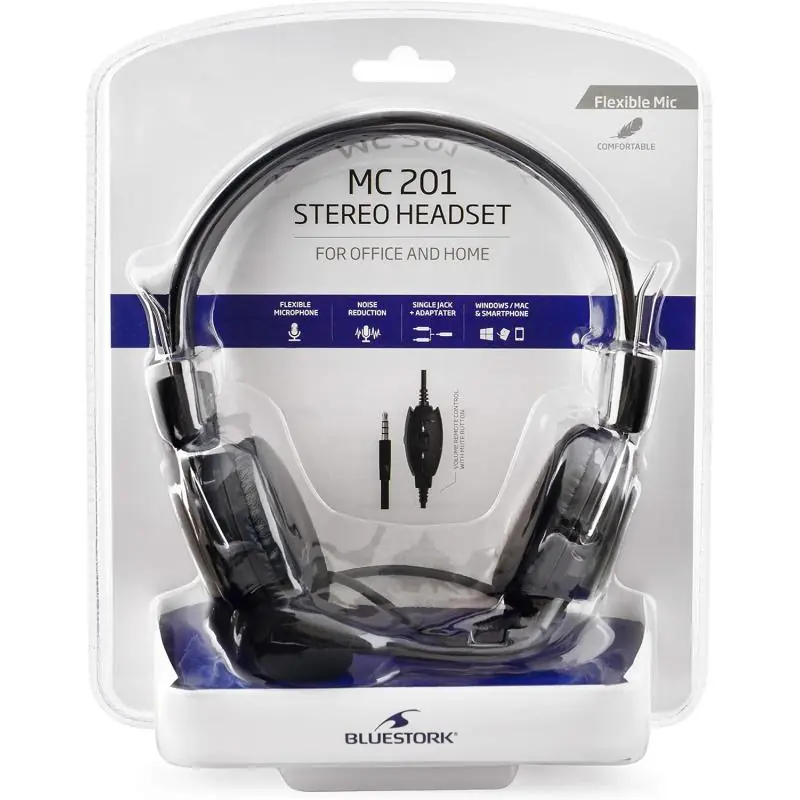 Bluestork MC201 Auriculares Negros